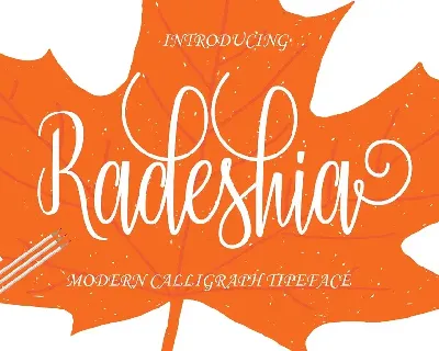 Radeshia Script font
