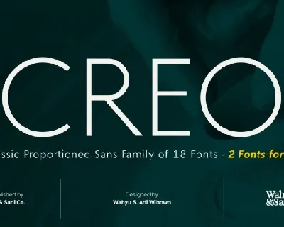 Creo Sans Family font