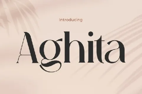 Aghita font