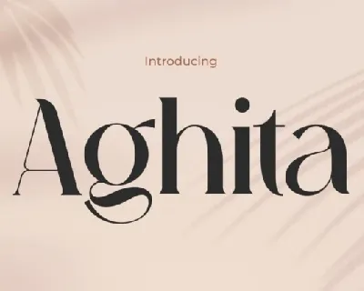 Aghita font