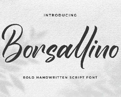 Borsallino font