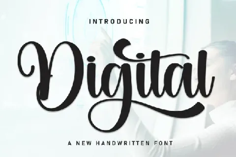 Digital Script font