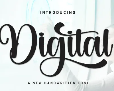 Digital Script font