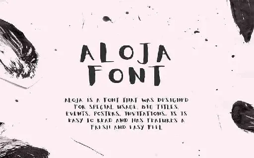Aloja Handwritten Free Download font