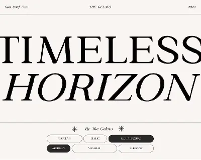 Timeless Horizon font