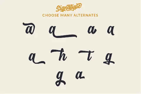 Signatype font