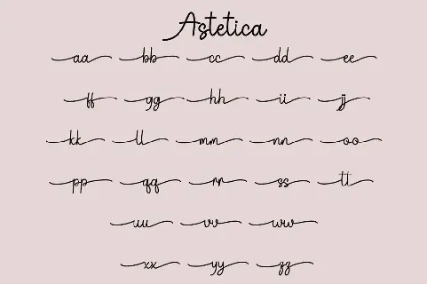 Astetica font