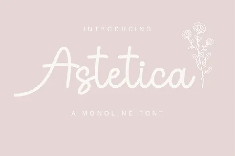 Astetica font