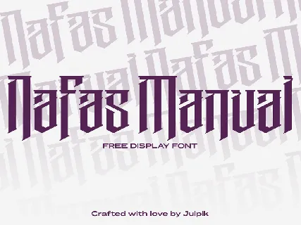 Nafas Manual font