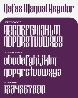Nafas Manual font