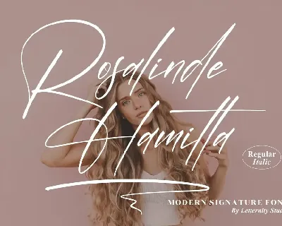 Rosalinde Hamilta â€“ Modern Signature font