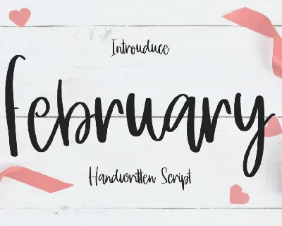 February Personal Use font