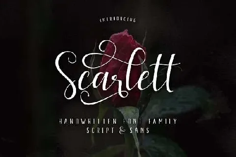 Scarlett Script font