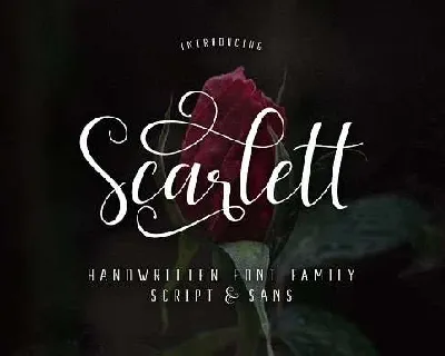 Scarlett Script font