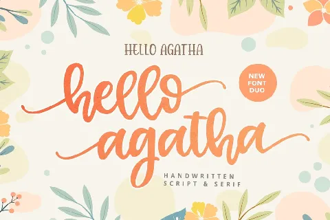 Hello Agatha font