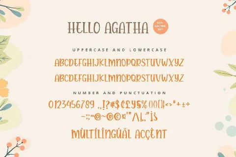 Hello Agatha font