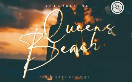 Queens Beach Handwritten font