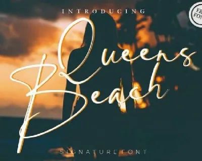 Queens Beach Handwritten font