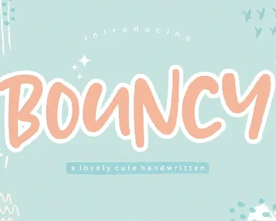 BOUNCY font