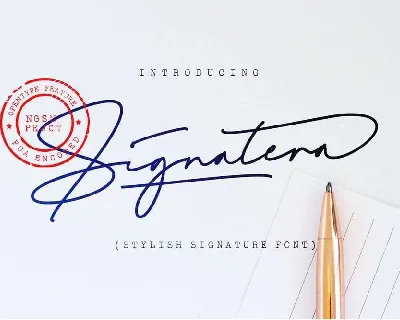 Signatera font