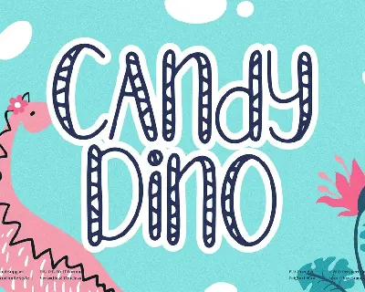 Candy Dino font