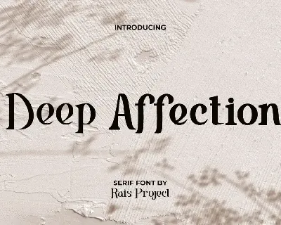 Deep Affection Demo font