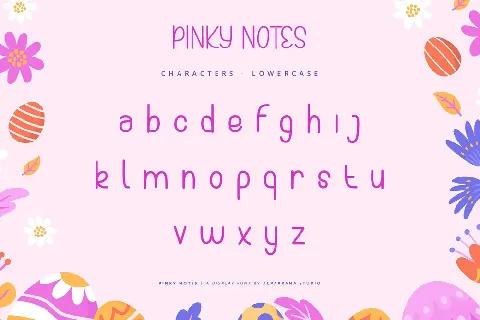 Pinky Notes font