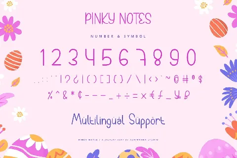 Pinky Notes font