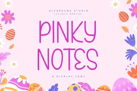 Pinky Notes font