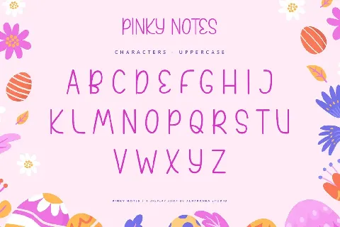 Pinky Notes font