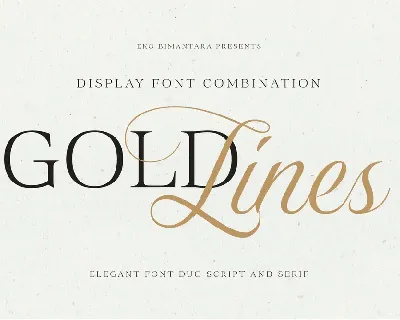 Gold Lines Trial font