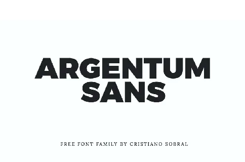 Argentum Sans Family font