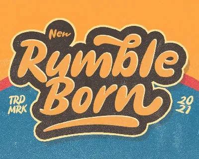 Rumble Born font