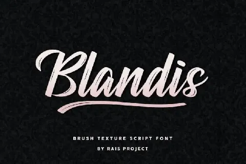 Blandis Brush font