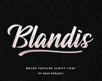 Blandis Brush font