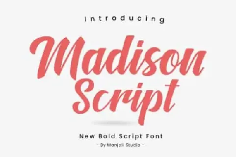 Madison Script font