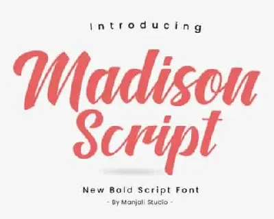 Madison Script font