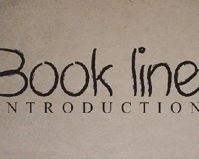 Book Line Handwritten font