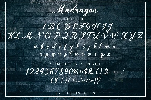 Madragon font