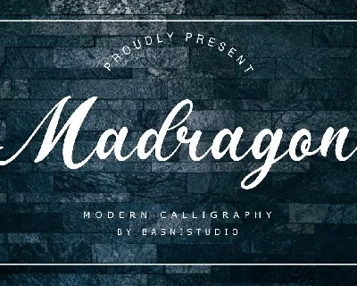 Madragon font