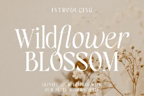 Wildflower Blossom font