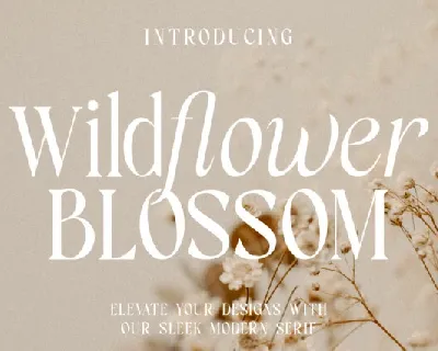 Wildflower Blossom font