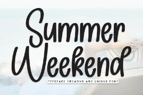 Summer Weekend Display font