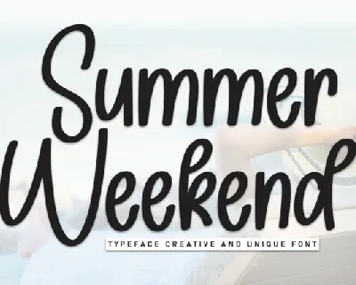 Summer Weekend Display font