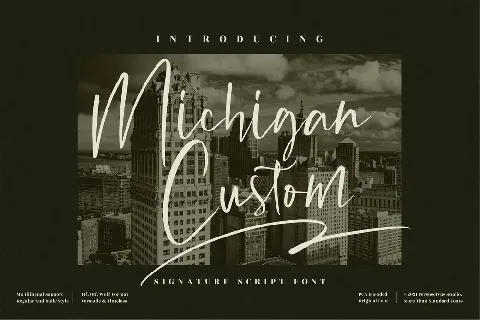 Michigan Custom font