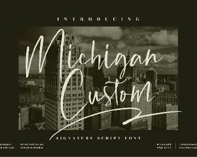 Michigan Custom font