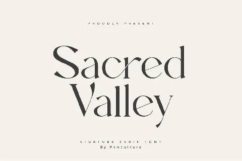 Sacred Valley font