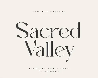 Sacred Valley font