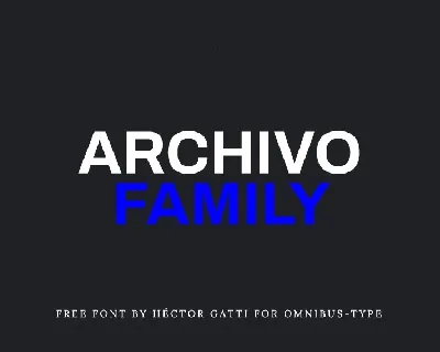 Archivo Family font