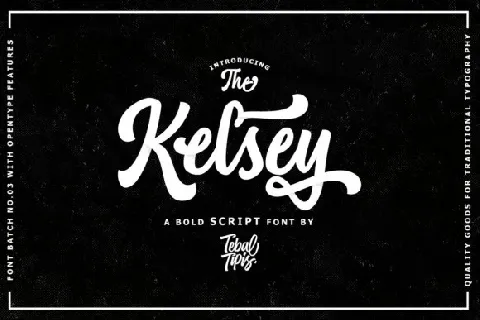 Kelsey Script font